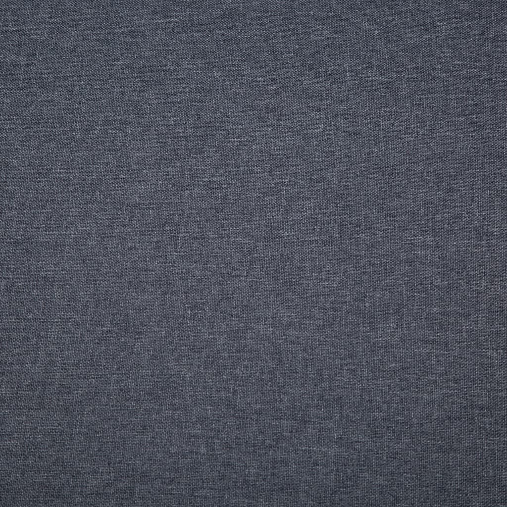 vidaXL Sofá de 3 plazas tapizado de tela gris oscuro 172x70x82 cm