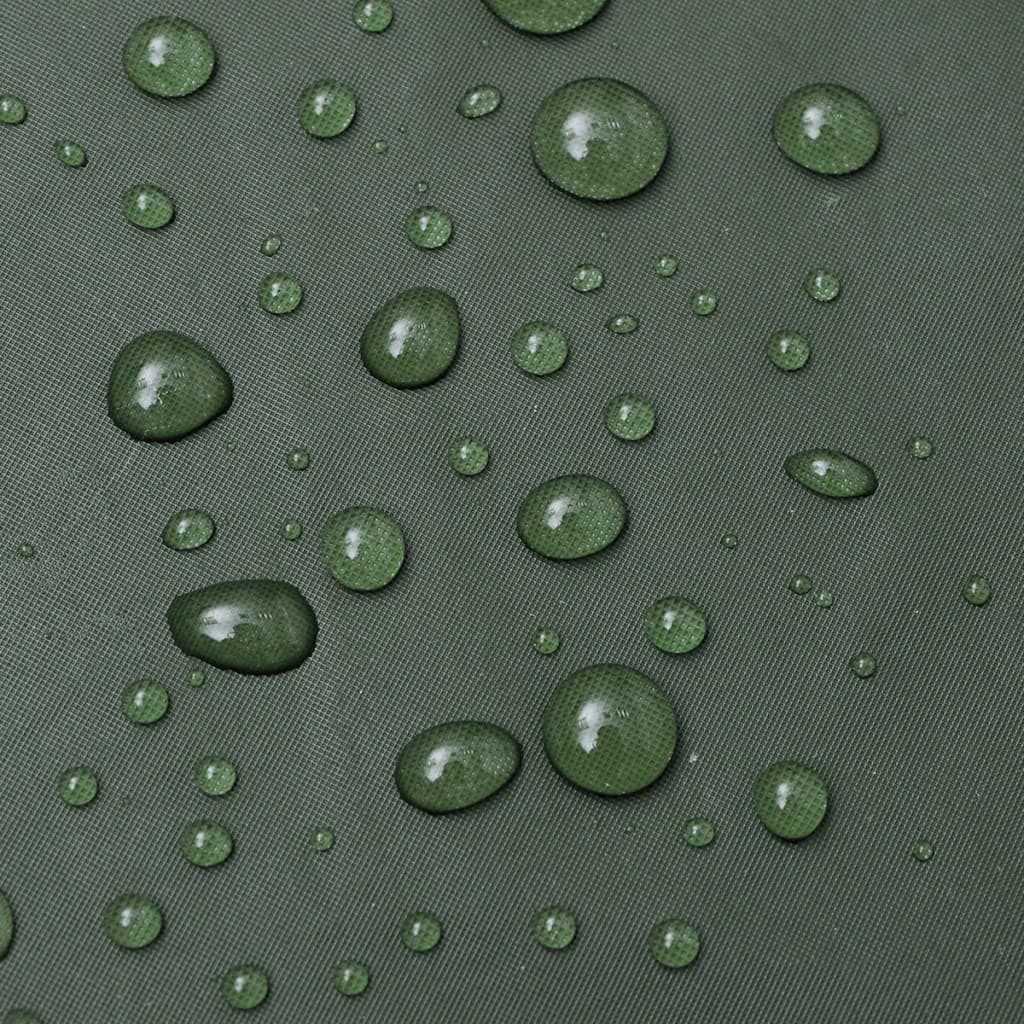 Chubasquero impermeable reforzado 2 piezas con capucha verde talla L