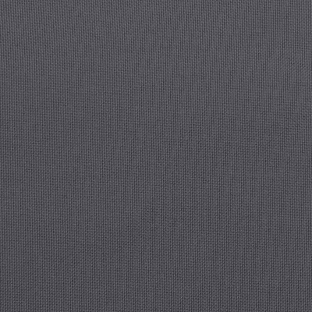 vidaXL Cojín de banco de jardín tela Oxford gris antracita 200x50x3 cm