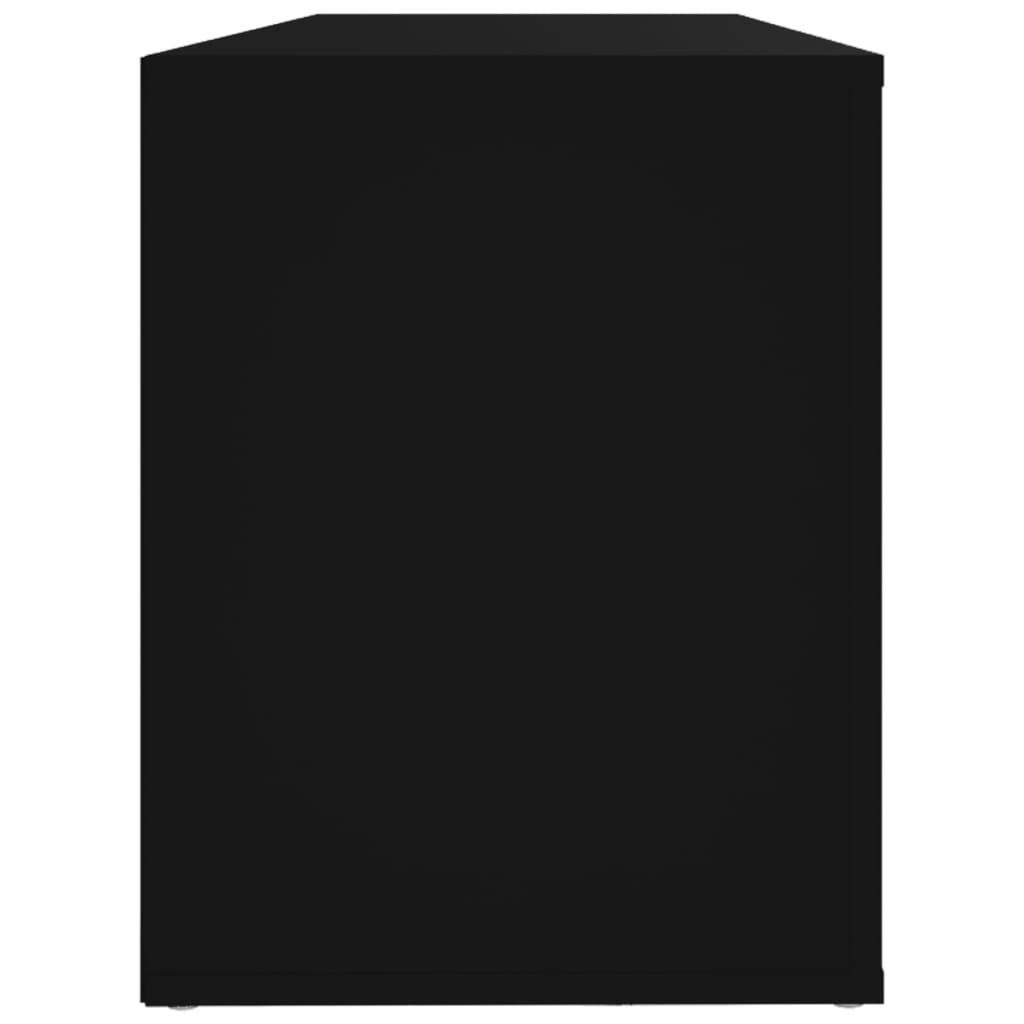 vidaXL Mueble zapatero madera contrachapada negro 100x35x45 cm