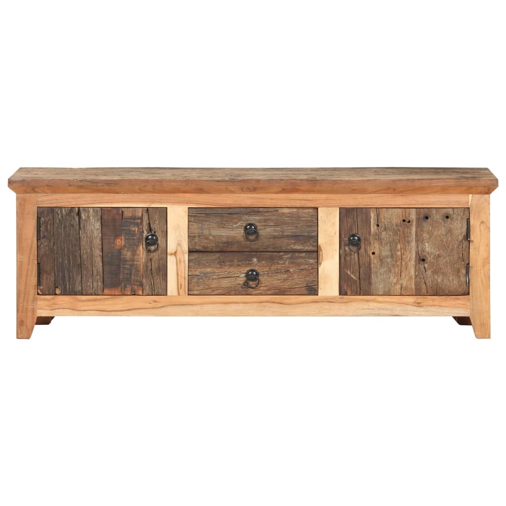 vidaXL Mueble para TV madera de acacia y madera reciclada 120x30x40 cm