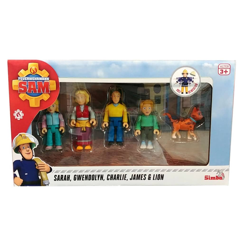 Fireman Sam Set de muñecos de juguete Jones Family