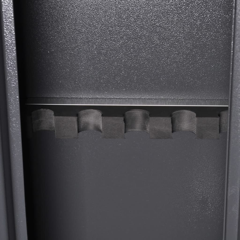 vidaXL Caja de seguridad con caja de munición para 5 armas