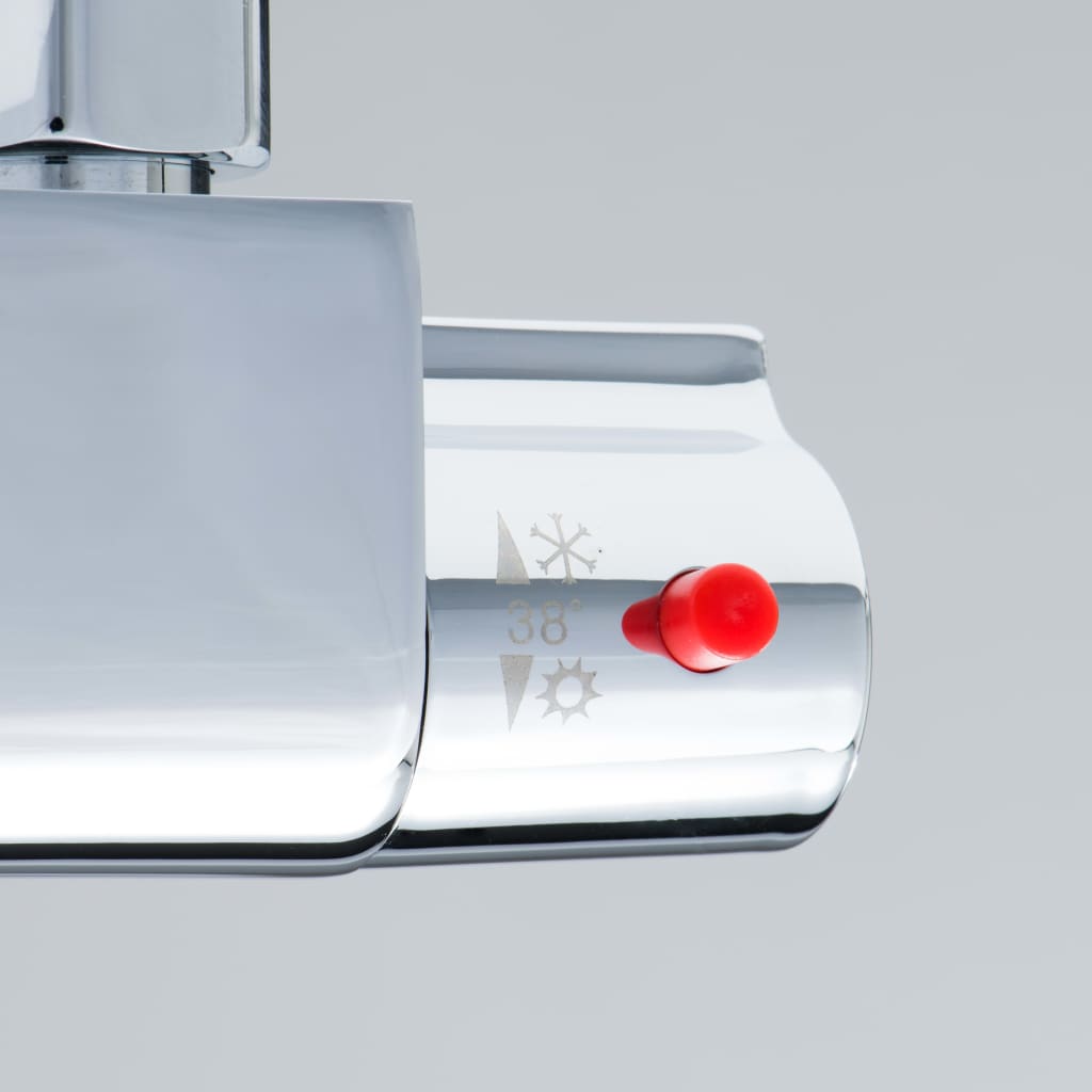 SCHÜTTE Grifo mezclador termostático para ducha VICO cromado