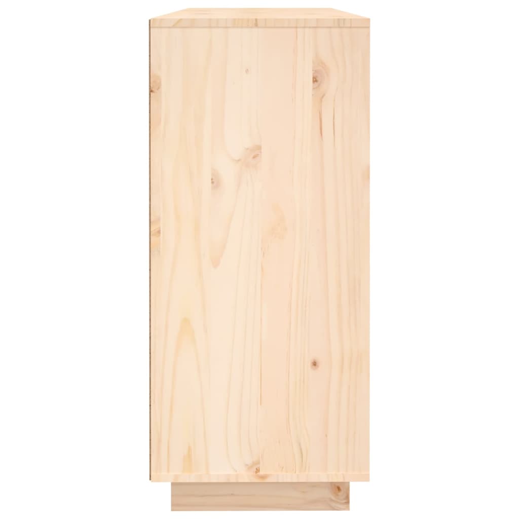 vidaXL Aparador de madera maciza de pino 120x35x80 cm