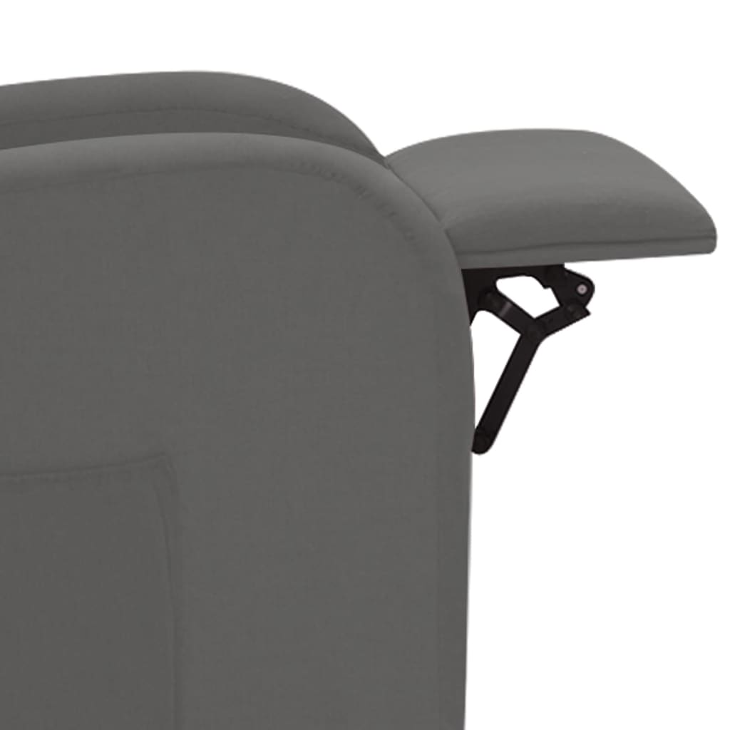 vidaXL Sillón reclinable levantapersonas de tela gris claro