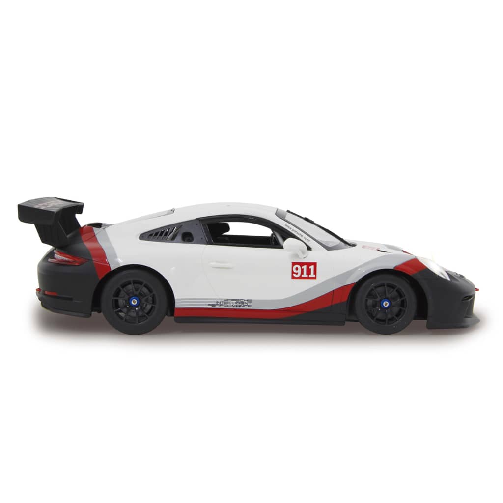 JAMARA Superdeportivo teledirigido Porsche 911 GT3 Cup blanco 1:14