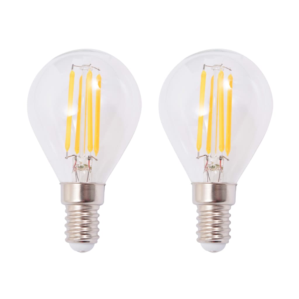 vidaXL Lámparas de pared con 2 bombillas LED de filamento 2 uds 8 W