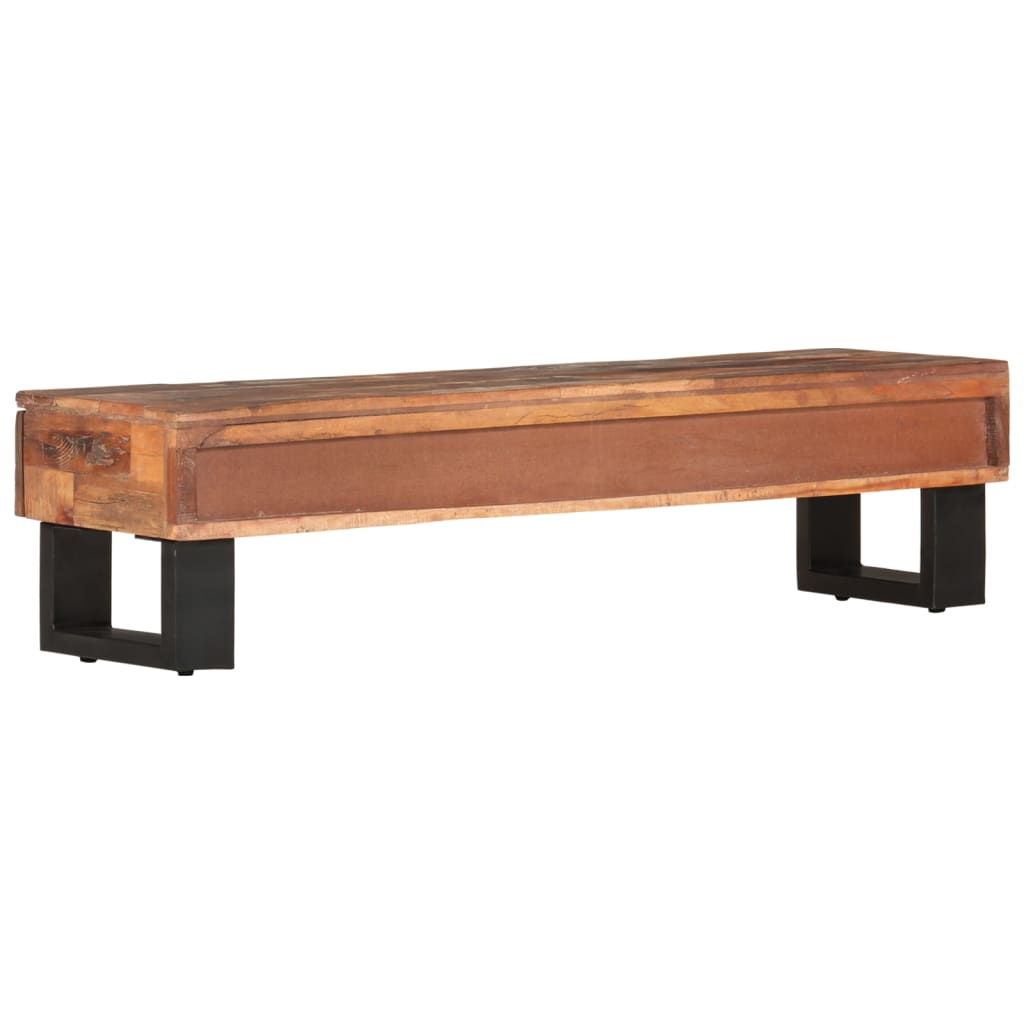 vidaXL Mueble de TV madera maciza reciclada 110x30x30 cm