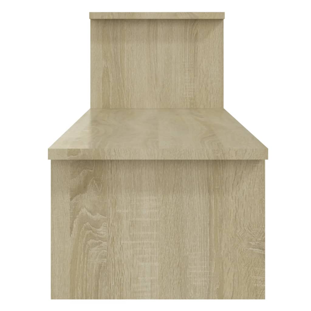 vidaXL Mueble para TV madera contrachapada roble Sonoma 180x30x43 cm