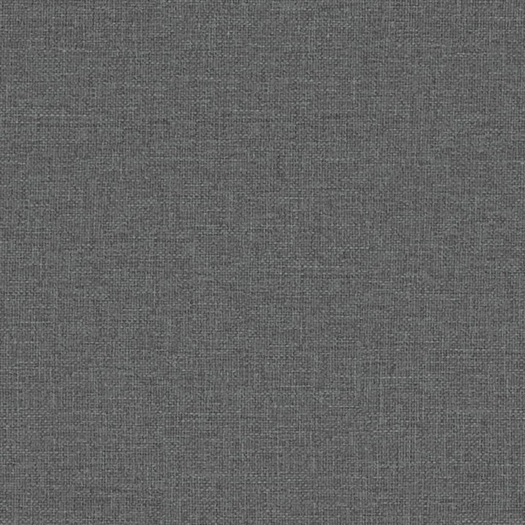 vidaXL Banco de tela gris oscuro 110x40x70 cm