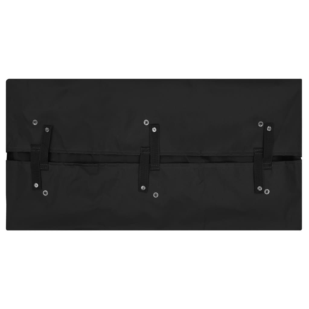 vidaXL Revestimiento de carrito de jardín tela negro 81x41x40 cm