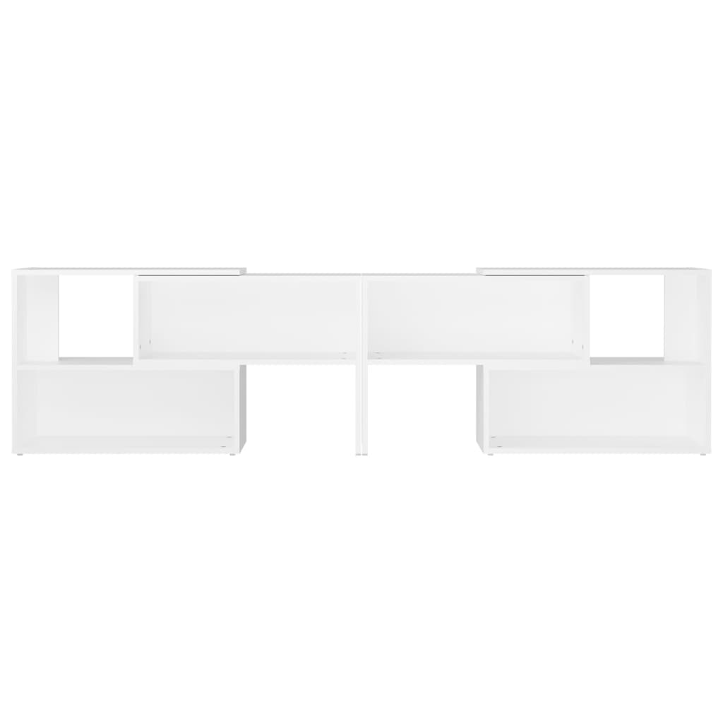 vidaXL Mueble de TV madera contrachapada blanco 149x30x52 cm