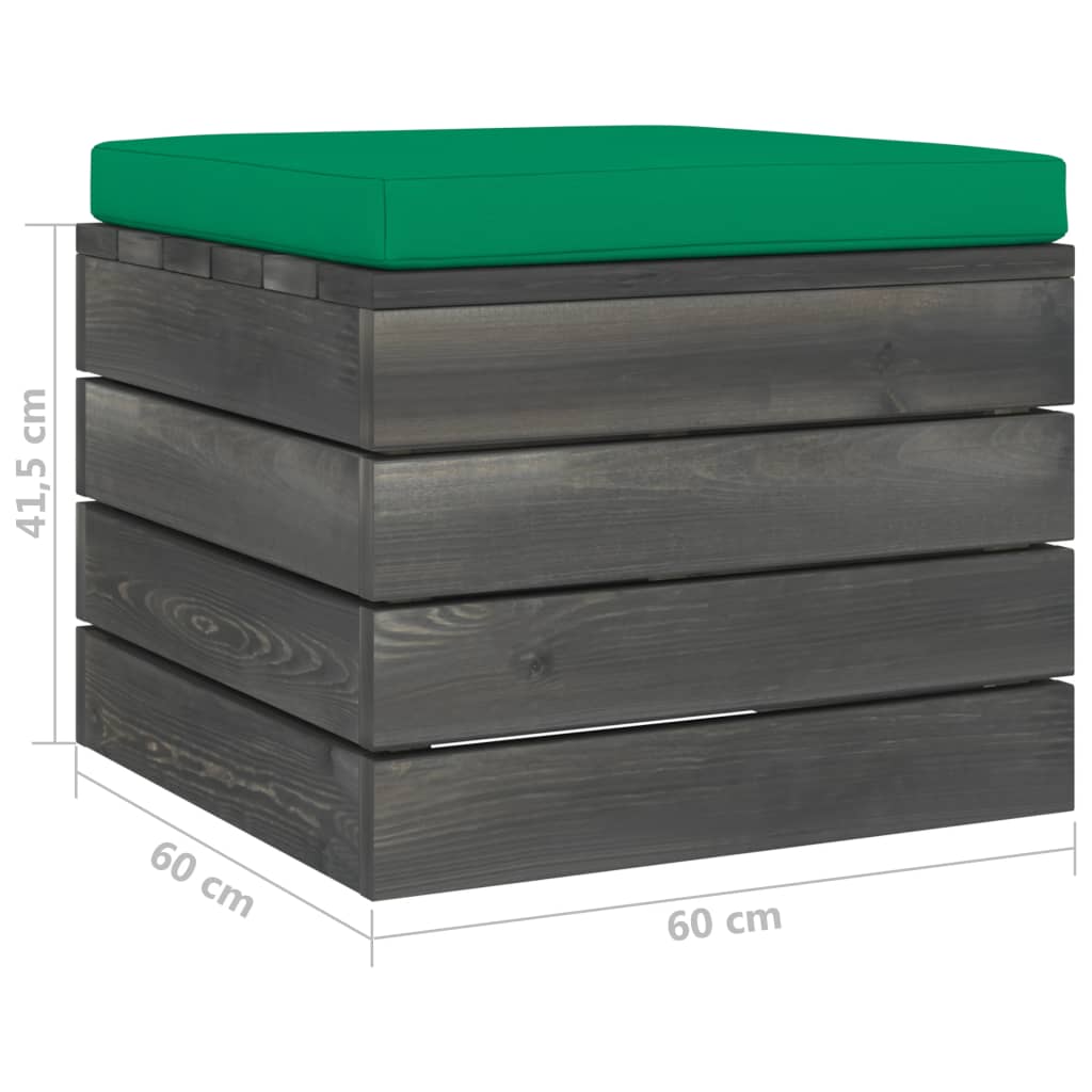 vidaXL Muebles de palets para jardín 6 pzas con cojines madera de pino
