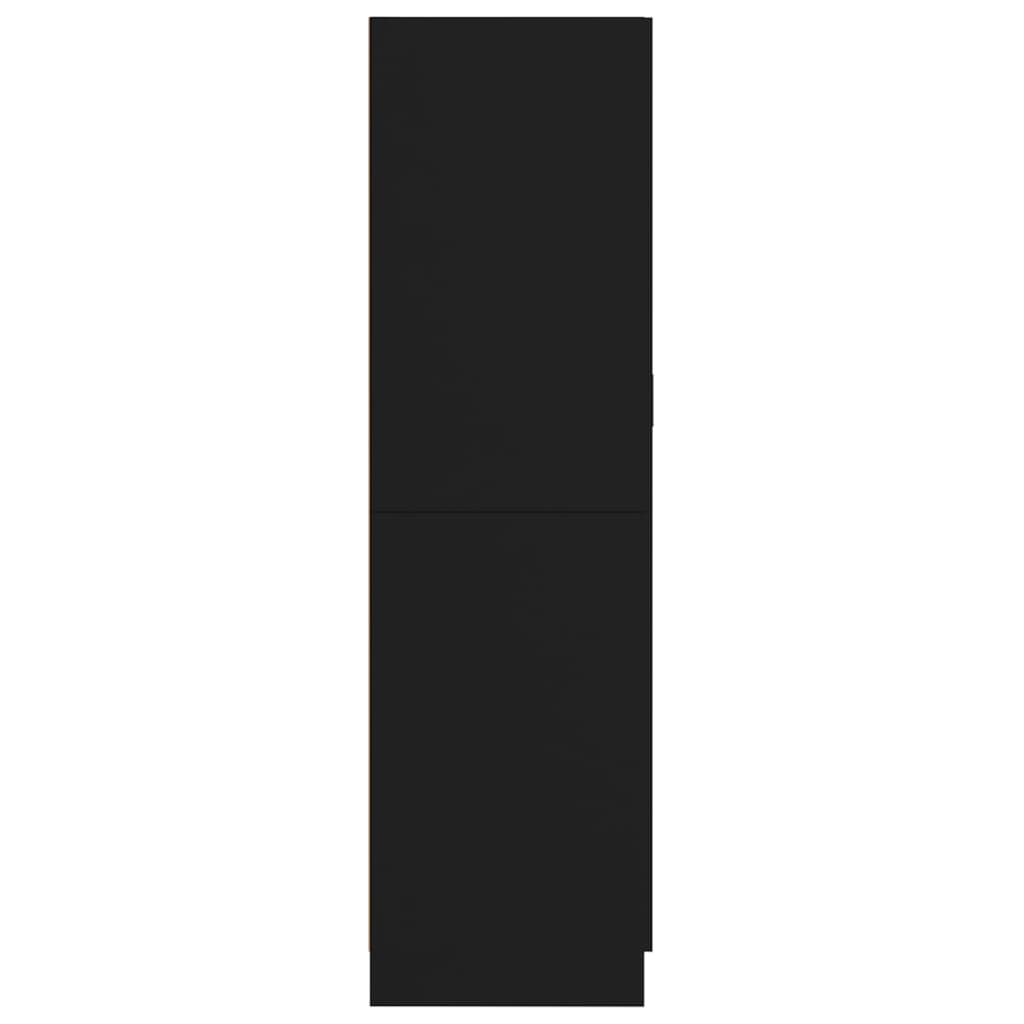 vidaXL Armario de madera contrachapada negro 82,5x51,5x180 cm