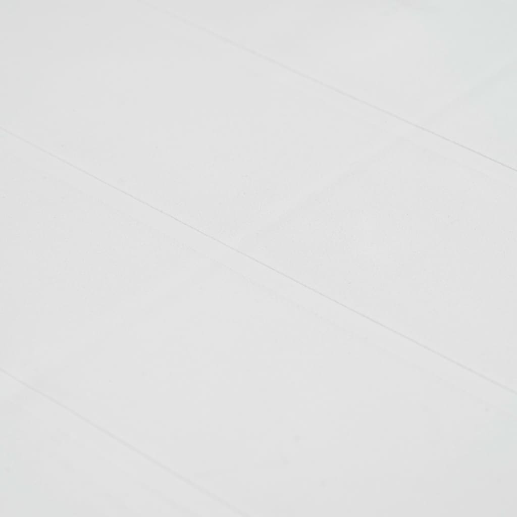 vidaXL Mesa de jardín de plástico aspecto ratán blanco 79x79x72 cm