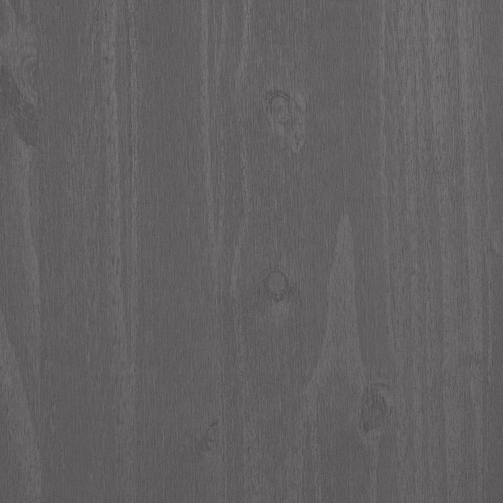 vidaXL Zapatero HAMAR madera maciza pino gris claro 59,5x35x117 cm