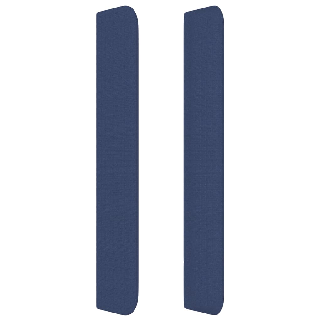 vidaXL Cabecero con orejas de tela azul 183x16x118/128 cm