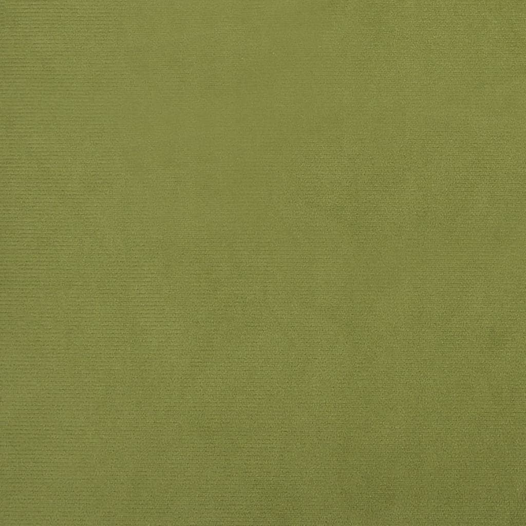 vidaXL Taburete con patas de madera terciopelo verde claro