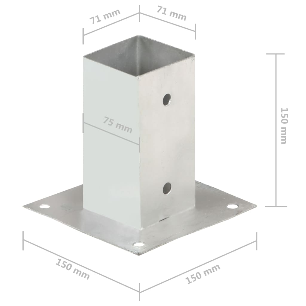 1 unidad Caja trasera de metal galvanizado doble de 35 mm de profundidad para montaje empotrado 