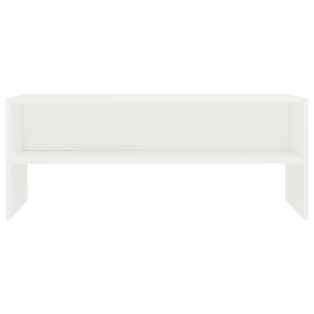 vidaXL Mueble para TV madera contrachapada blanco 100x40x40 cm