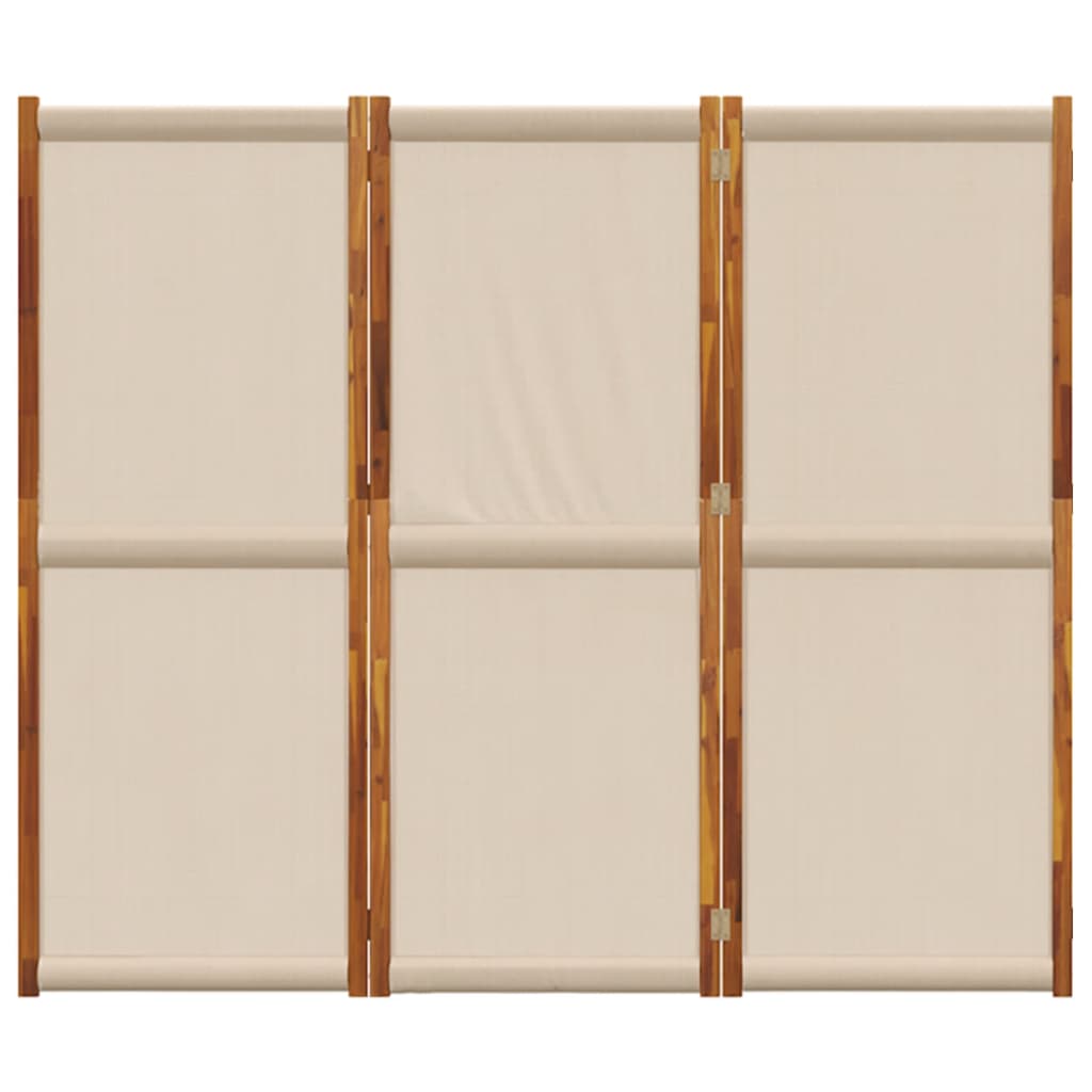 vidaXL Biombo divisor de 3 paneles gris taupe 210x180 cm