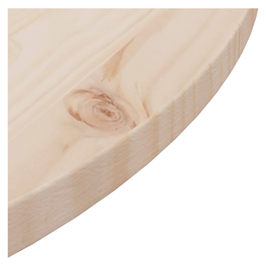 vidaXL Superficie de mesa madera maciza de pino Ø70x2,5 cm