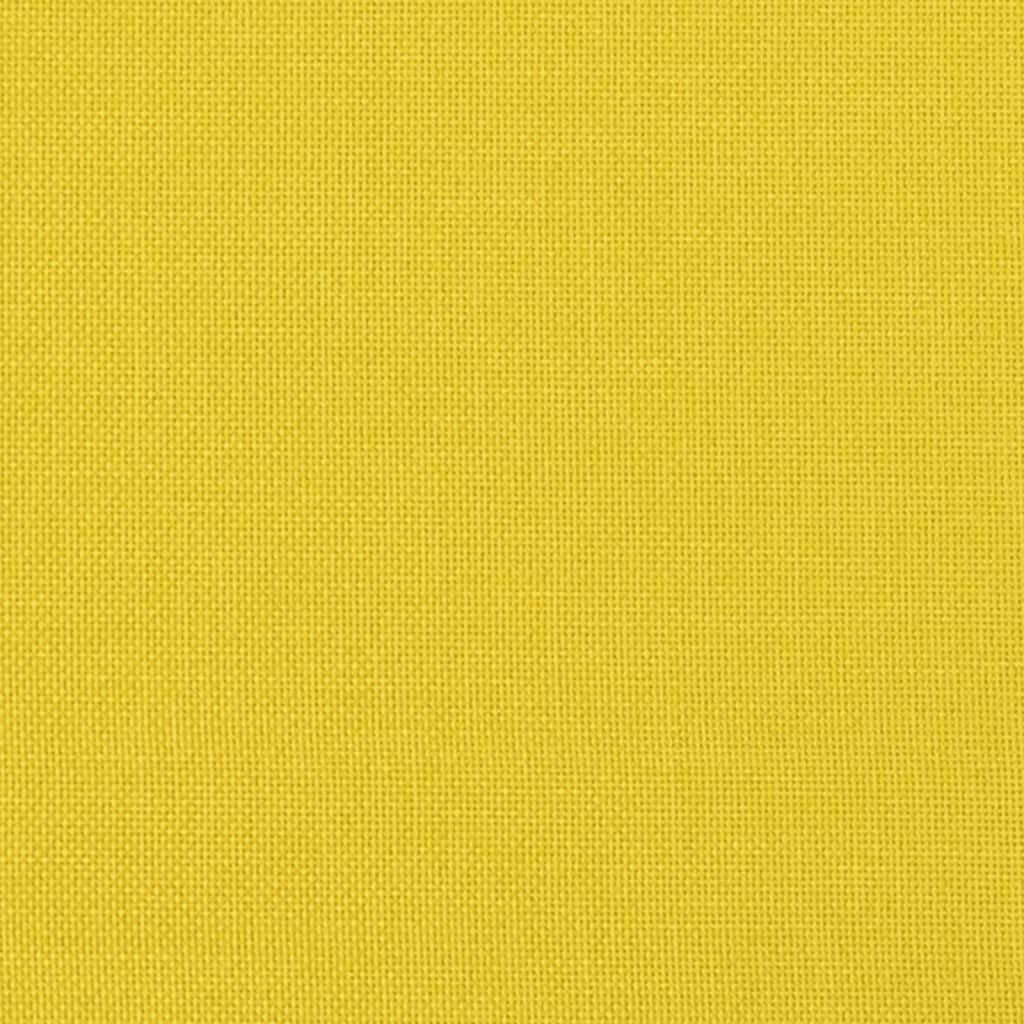 vidaXL Sillón de tela amarillo claro 60 cm