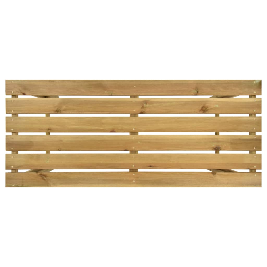 vidaXL Mesa de bar de jardín madera de pino impregnada 140x60x110 cm