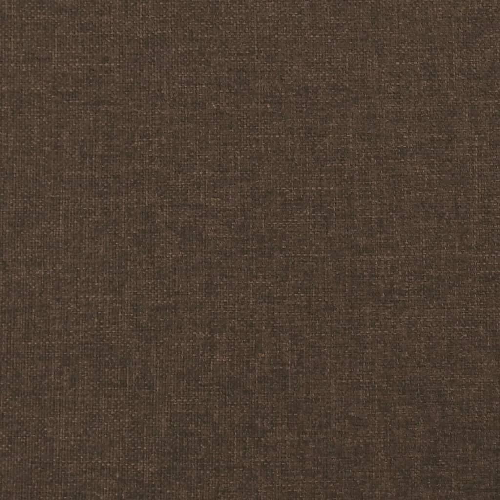 vidaXL Estructura de cama tela marrón oscuro 200x200 cm
