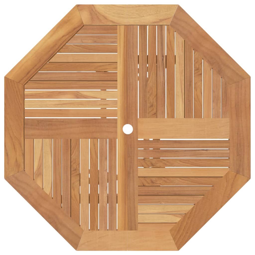 vidaXL Mesa de jardín plegable madera maciza de teca 110x110x75 cm