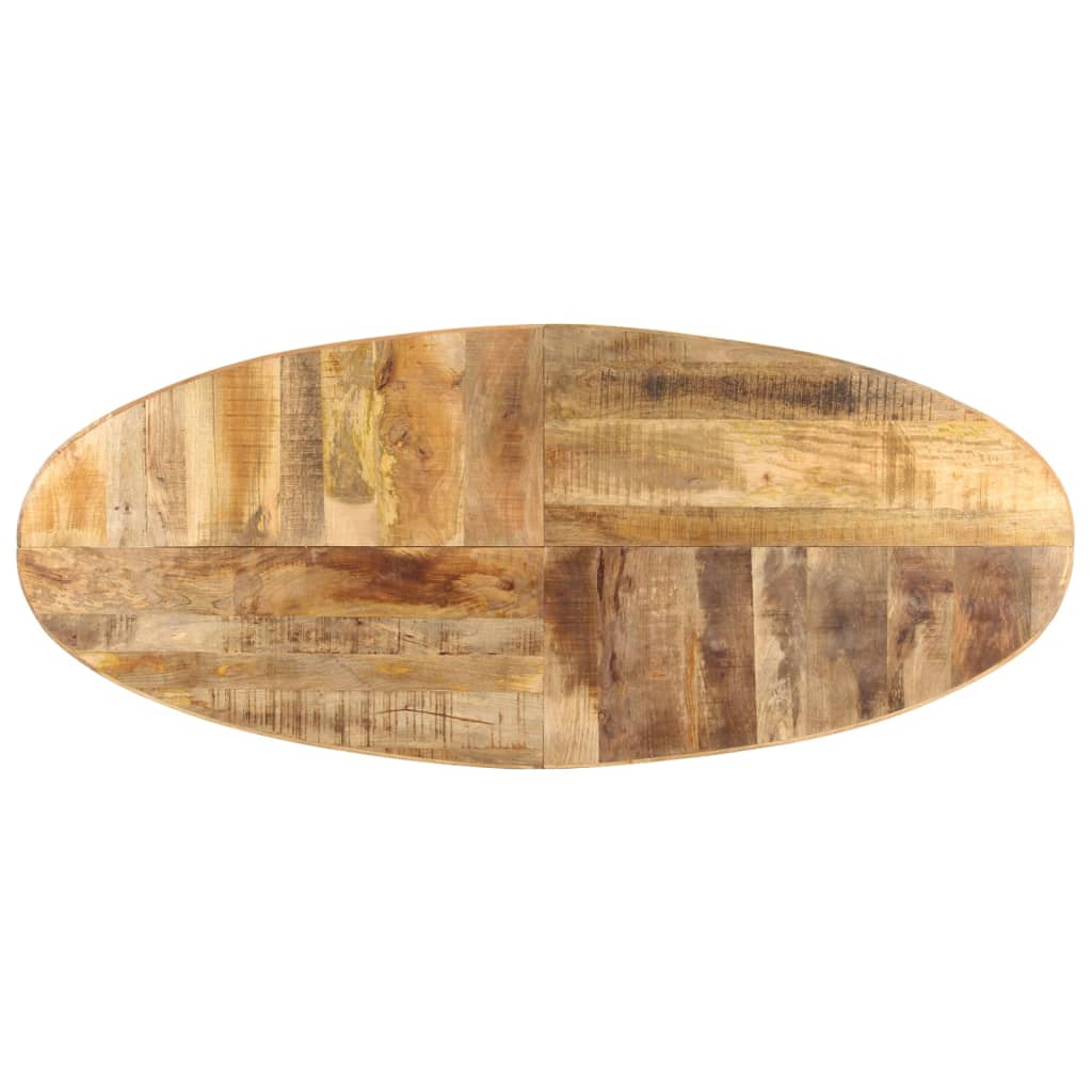 vidaXL Mesa de comedor de madera de mango rugosa 240x100x75 cm