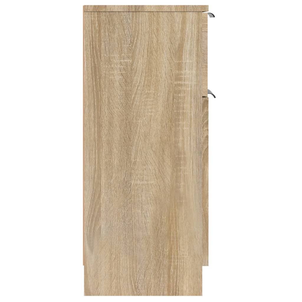 vidaXL Aparador de madera contrachapada roble Sonoma 30x30x70 cm