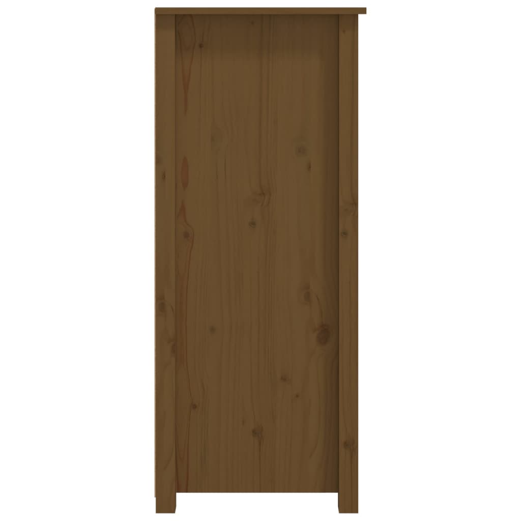 vidaXL Aparador de madera maciza de pino marrón miel 83x41,5x100 cm
