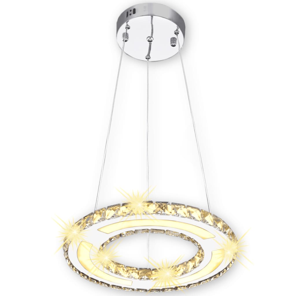 Lámpara de Techo de Cristal Circular con LED 13 W