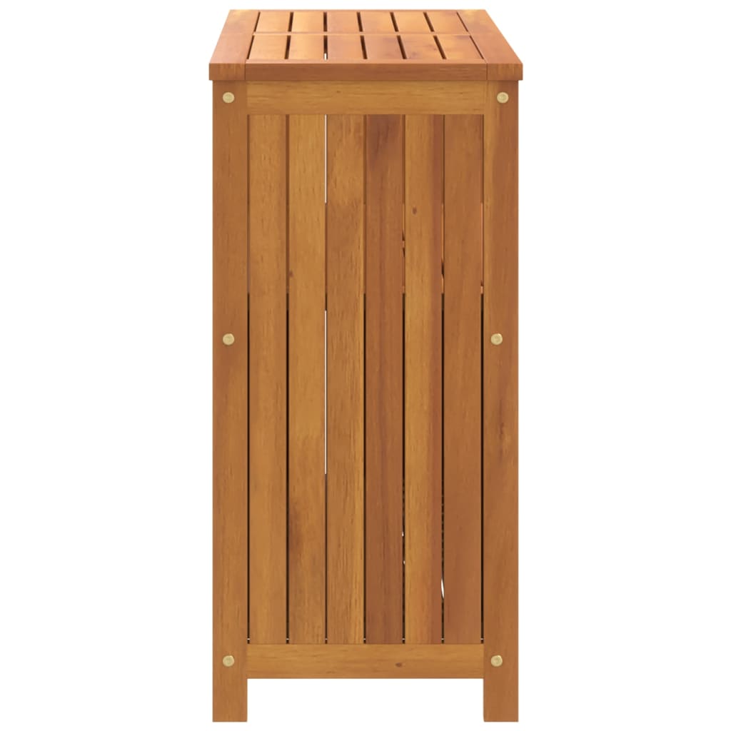 vidaXL Mesa consola de jardín madera maciza acacia 80x35x75 cm