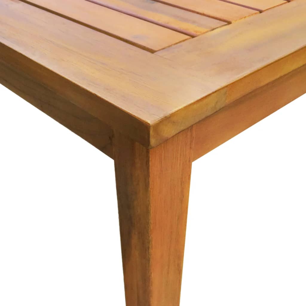 vidaXL Set de comedor de jardín 9 piezas madera maciza de acacia