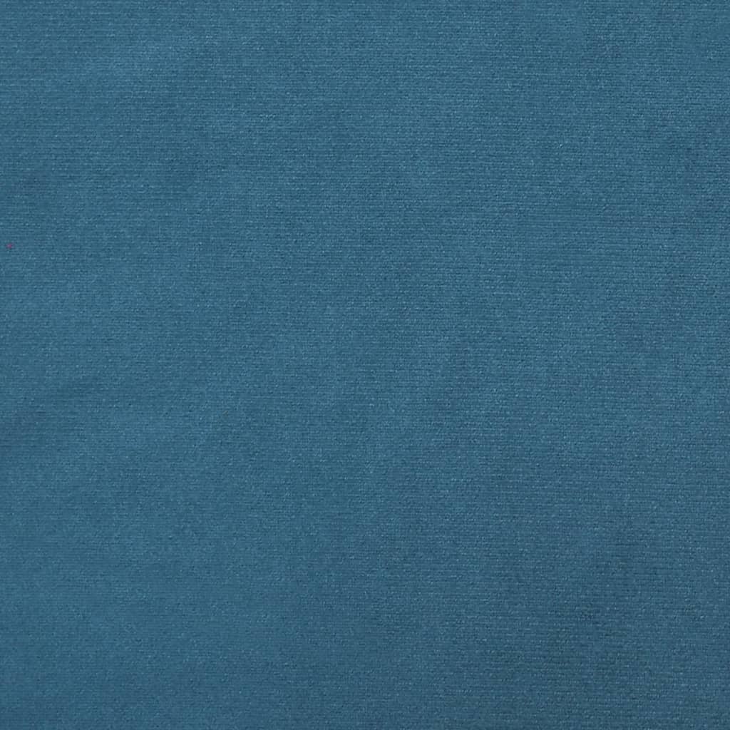 vidaXL Reposapiés de terciopelo azul 60x50x41 cm