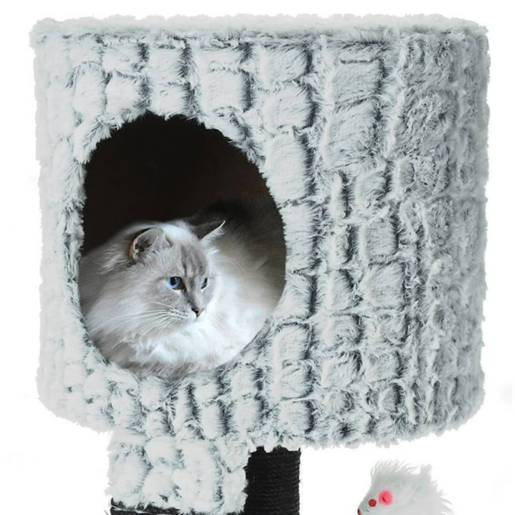 Pets Collection Rascador de gatos con soporte y ratón 30x30x40 cm