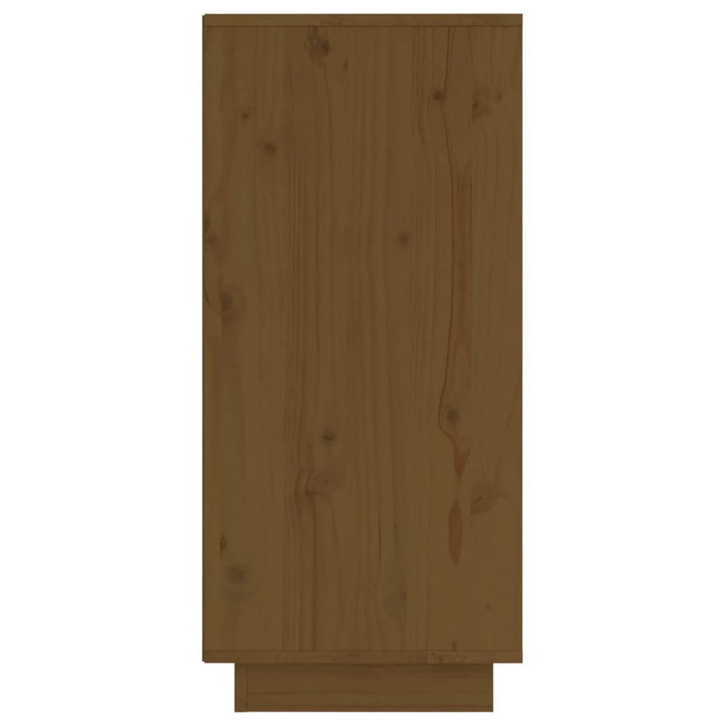 vidaXL Aparador de madera maciza de pino marrón miel 31,5x34x75 cm