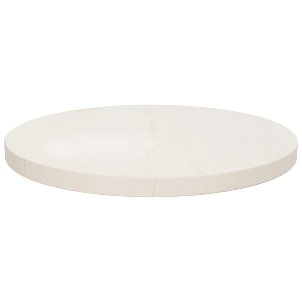 vidaXL Superficie de mesa madera maciza de pino blanco Ø40x2,5 cm