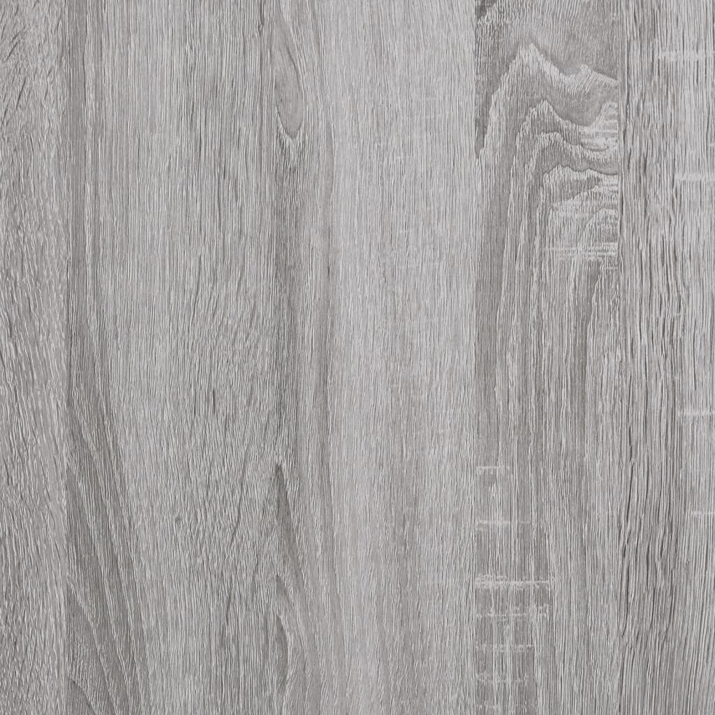 vidaXL Banco con almacenaje madera ingeniería gris Sonoma 42x42x46 cm