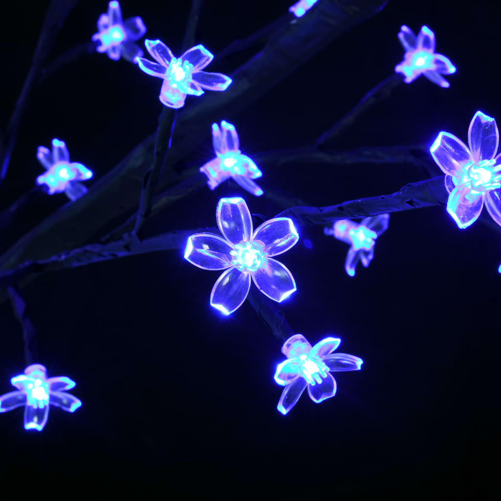 vidaXL Árbol de Navidad 600 LEDs blanco frío flores de cerezo 300 cm