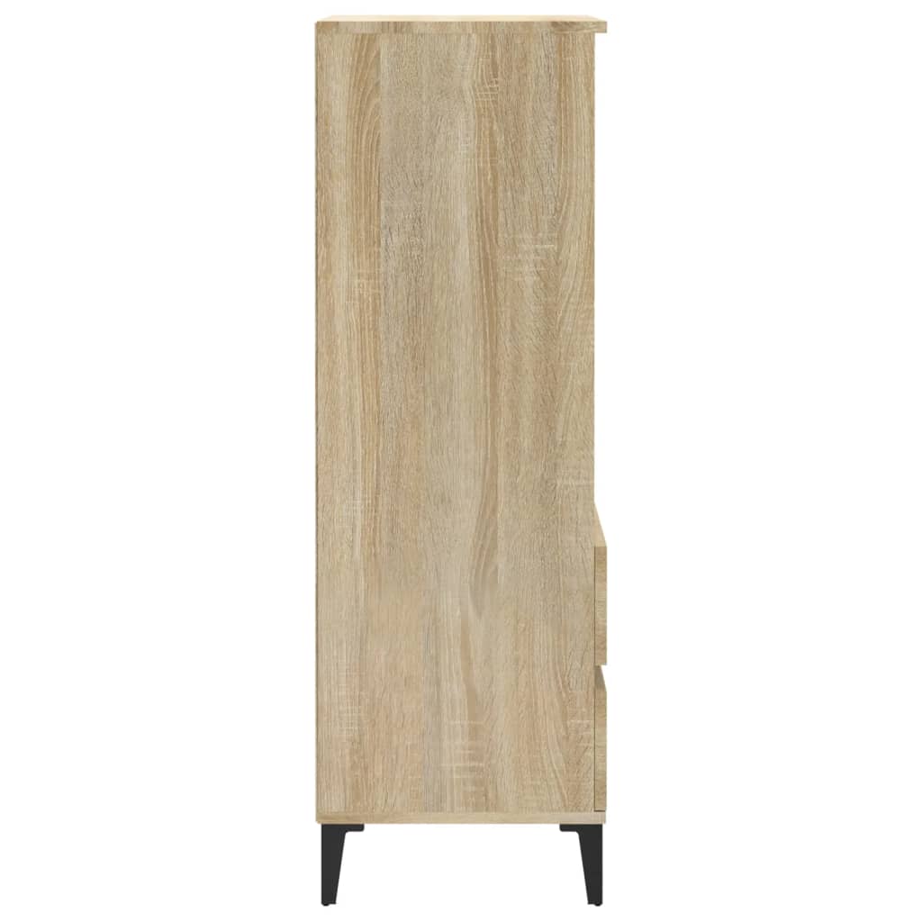 vidaXL Aparador alto madera contrachapada roble Sonoma 40x36x110 cm