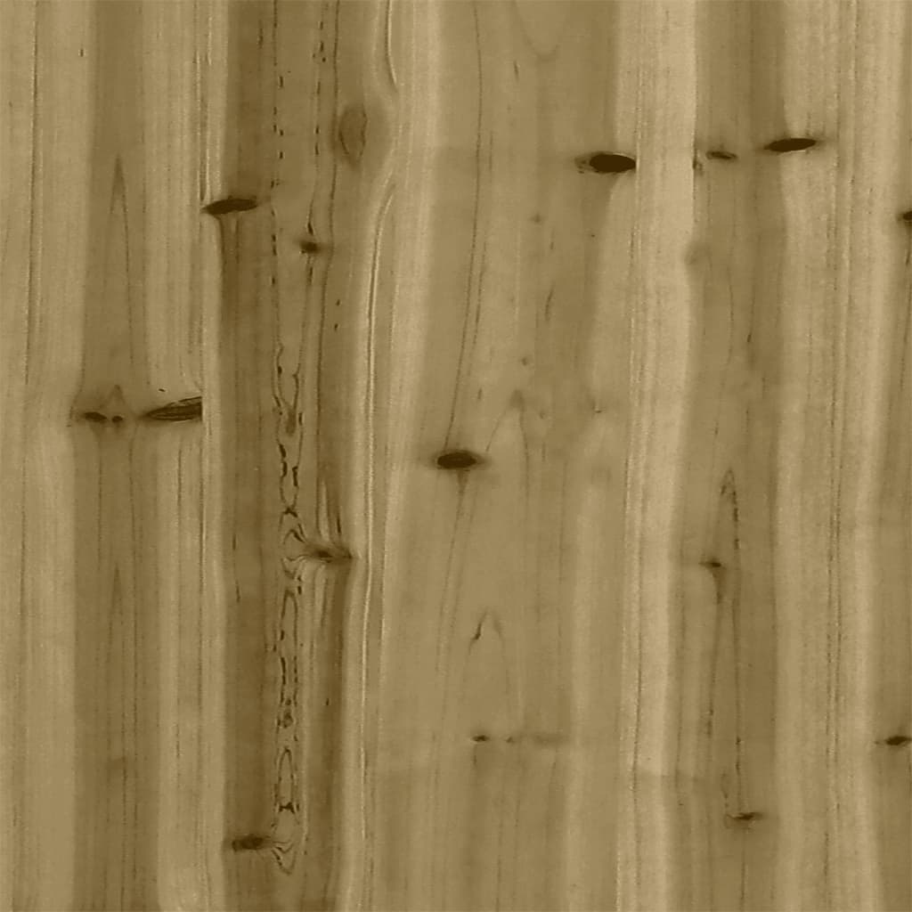 vidaXL Sofá de jardín de 3 plazas madera pino impregnada 189x60x62 cm