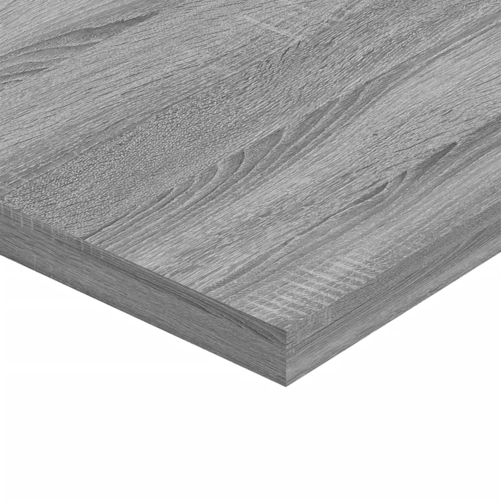 vidaXL Estantes pared 4 uds madera ingeniería gris Sonoma 60x50x1,5 cm