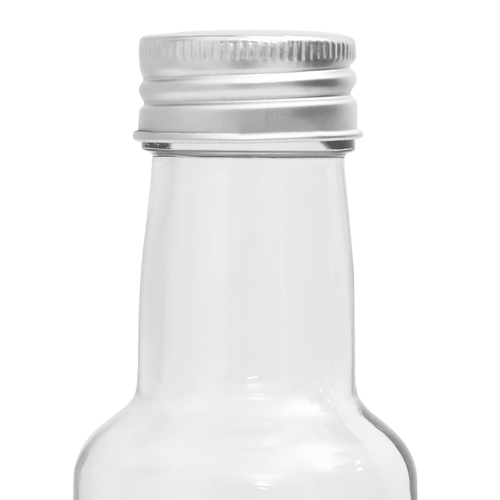 vidaXL Botellas pequeñas de vidrio con tapón de rosca 10 uds 260 ml