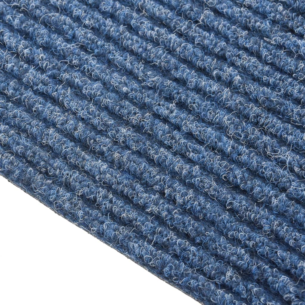 vidaXL Alfombra de pasillo atrapa suciedad 100x150 cm azul