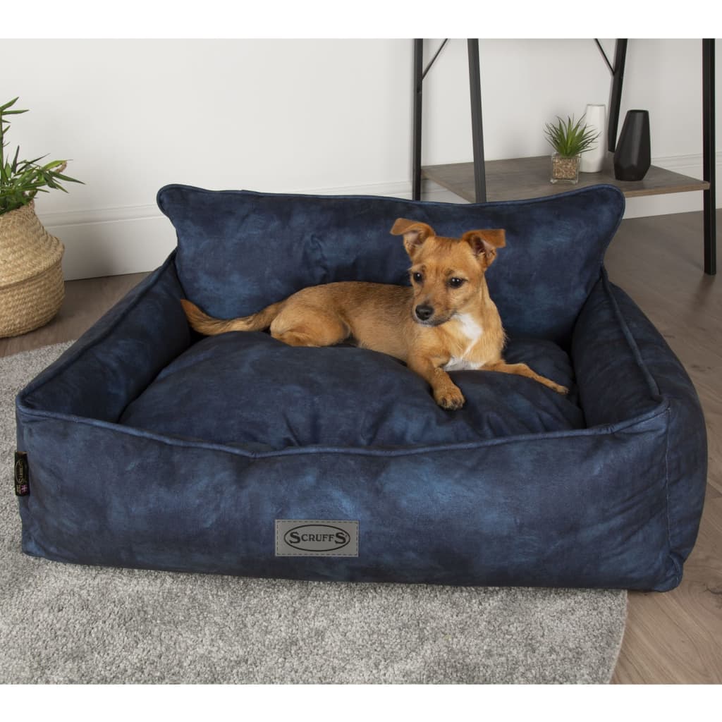Scruffs & Tramps Cama para perros azul marino L 90x70 cm