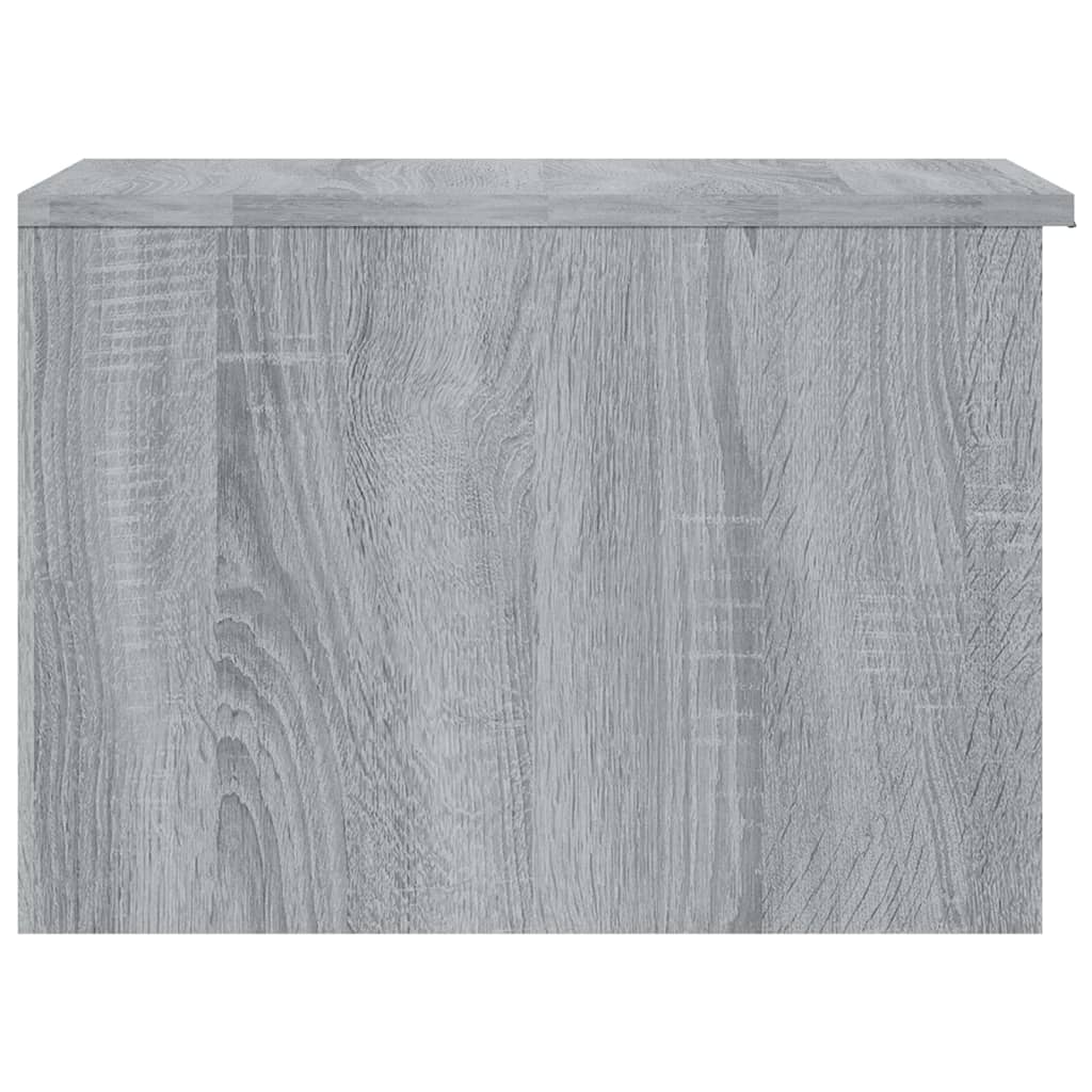 vidaXL Mesa de centro madera contrachapada gris Sonoma 50x50x36 cm